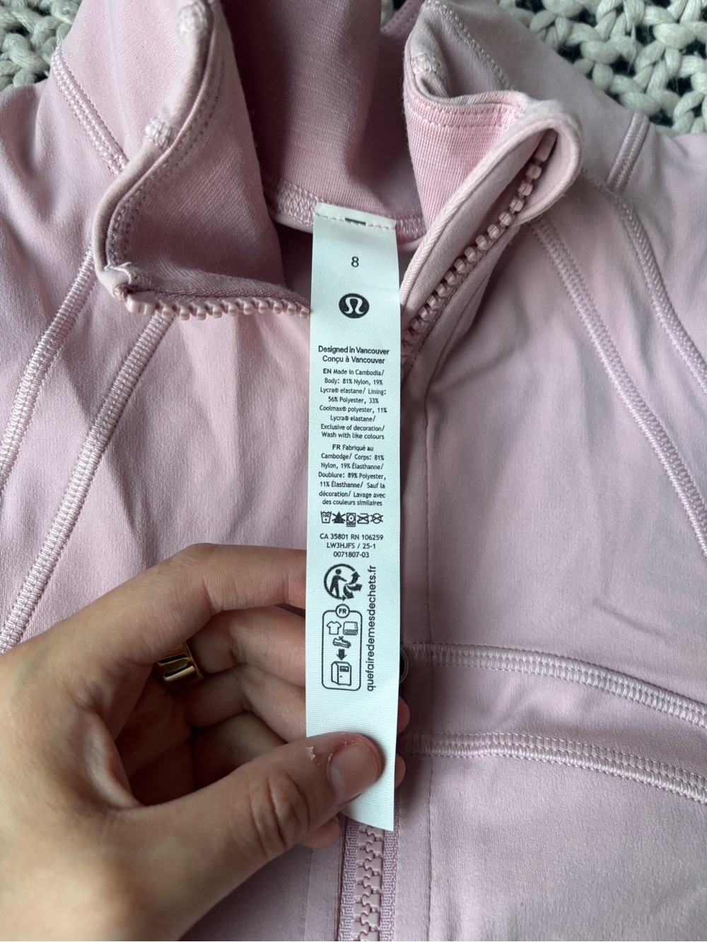 lululemon Strawberry Milkshake Define Jacket